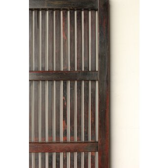 煤飴色 時代松格子戸　L1148 