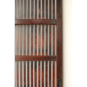 煤飴色 時代松格子戸　L1148 