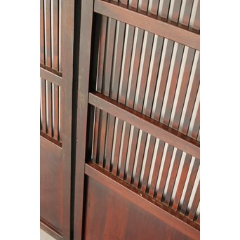 煤飴色 時代松格子戸　L1148 