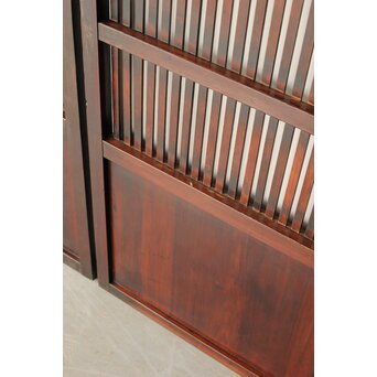 煤飴色 時代松格子戸　L1148 