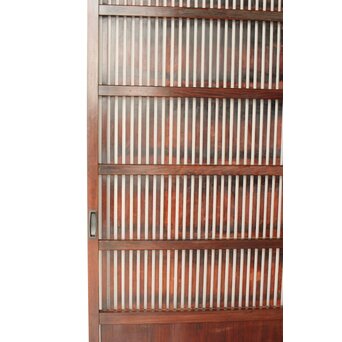 煤飴色 時代松格子戸　L1148 