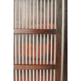 煤飴色 時代松格子戸　L1148 