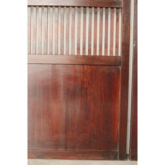 煤飴色 時代松格子戸　L1148 