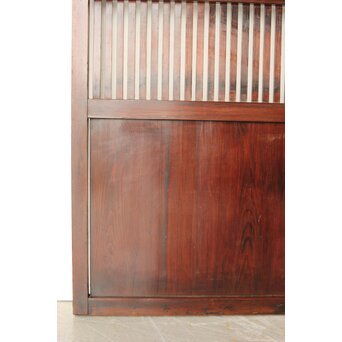 煤飴色 時代松格子戸　L1148 