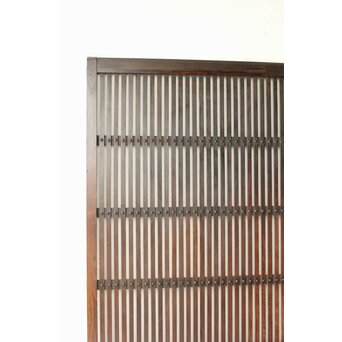 煤飴色 時代松格子戸　L1148 