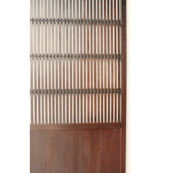 煤飴色 時代松格子戸　L1148 