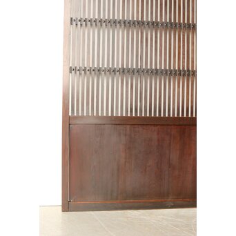 煤飴色 時代松格子戸　L1148 