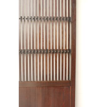 煤飴色 時代松格子戸　L1148 