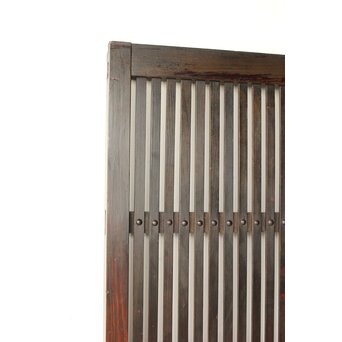 煤飴色 時代松格子戸　L1148 