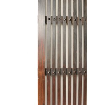 煤飴色 時代松格子戸　L1148 