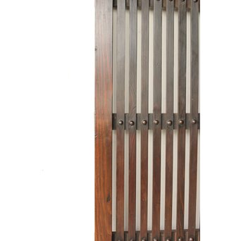 煤飴色 時代松格子戸　L1148 