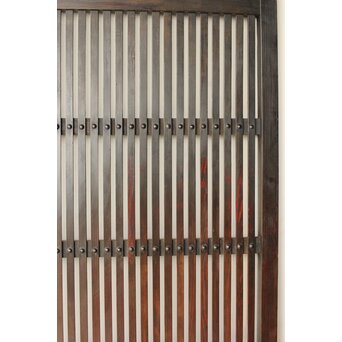 煤飴色 時代松格子戸　L1148 