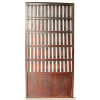 煤飴色 時代松格子戸　L1148 C　ウラ