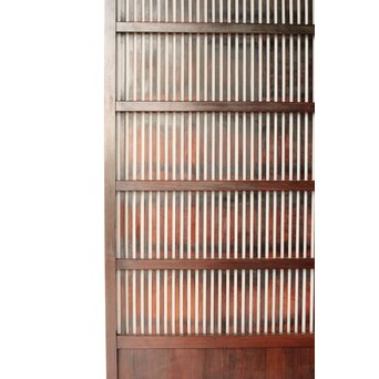 煤飴色 時代松格子戸　L1148 