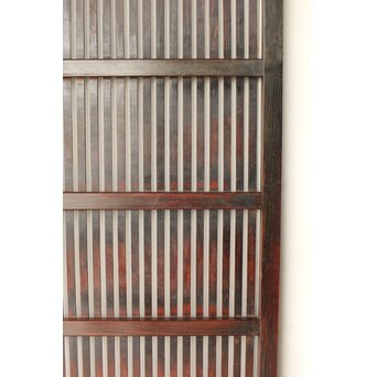 煤飴色 時代松格子戸　L1148 