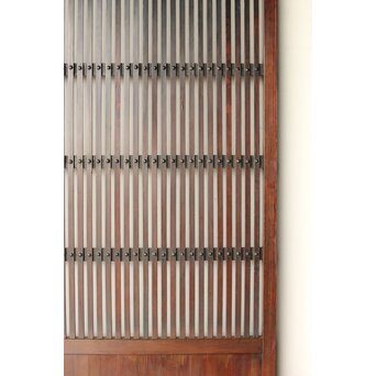 煤飴色 時代松格子戸　L1148 