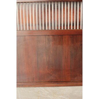 煤飴色 時代松格子戸　L1148 