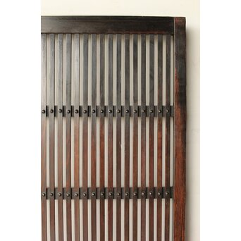 煤飴色 時代松格子戸L　L1149 煤色からのグラデーション