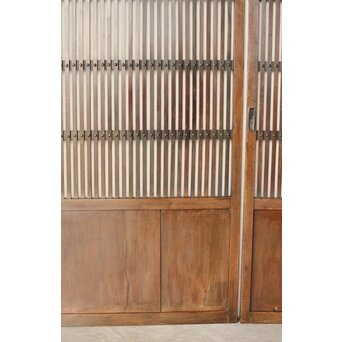 煤飴色 時代松格子戸L　L1149 