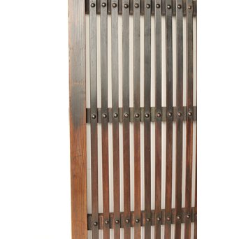 煤飴色 時代松格子戸L　L1149 