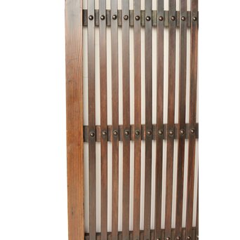 煤飴色 時代松格子戸L　L1149 