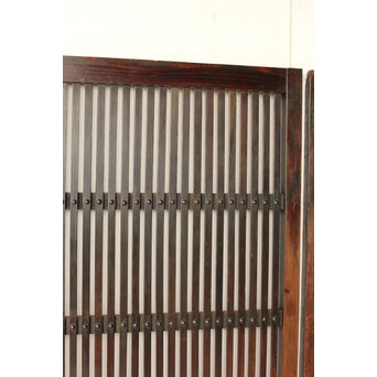 煤飴色 時代松格子戸L　L1149 