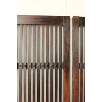 煤飴色 時代松格子戸L　L1149 