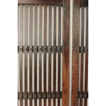 煤飴色 時代松格子戸L　L1149 