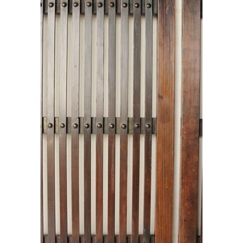 煤飴色 時代松格子戸L　L1149 