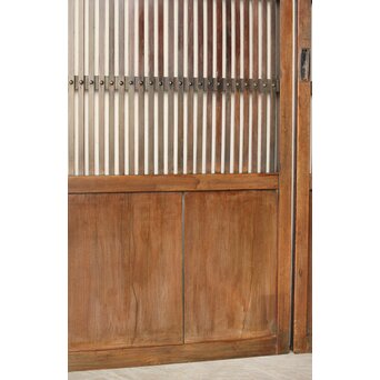 煤飴色 時代松格子戸L　L1149 