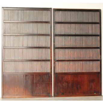 煤飴色 時代松格子戸L　L1149 AB　ウラ