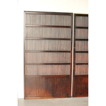 煤飴色 時代松格子戸L　L1149 