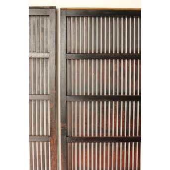 煤飴色 時代松格子戸L　L1149 