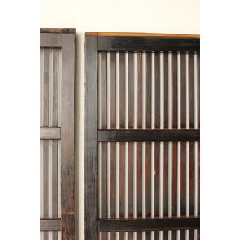 煤飴色 時代松格子戸L　L1149 