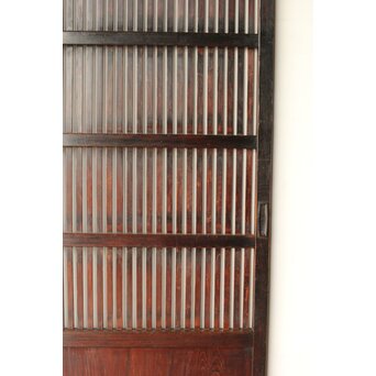 煤飴色 時代松格子戸L　L1149 