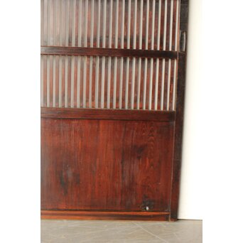 煤飴色 時代松格子戸L　L1149 