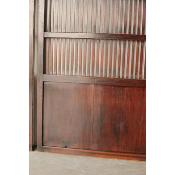 煤飴色 時代松格子戸L　L1149 