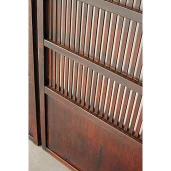 煤飴色 時代松格子戸L　L1149 