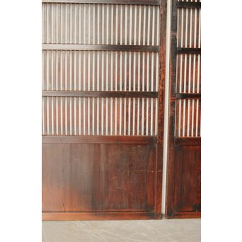 煤飴色 時代松格子戸L　L1149 