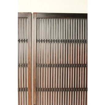 煤飴色 時代松格子戸L　L1149 