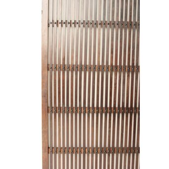 煤飴色 時代松格子戸L　L1149 