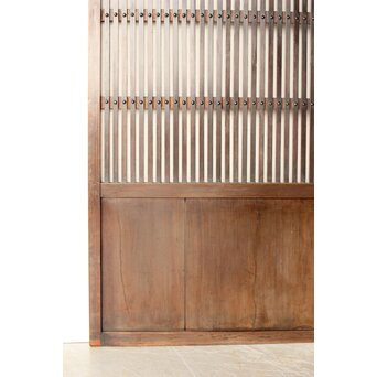 煤飴色 時代松格子戸L　L1149 