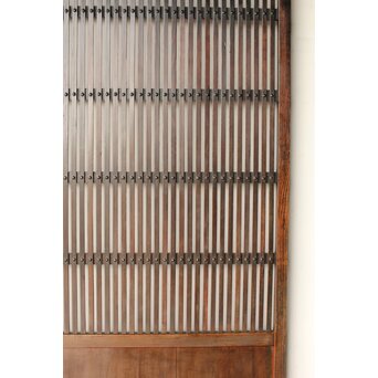 煤飴色 時代松格子戸L　L1149 