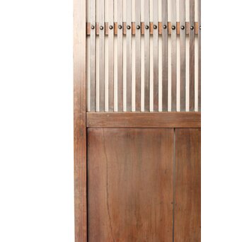 煤飴色 時代松格子戸L　L1149 