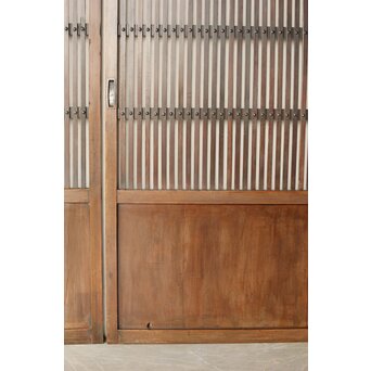 煤飴色 時代松格子戸L　L1149 