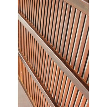 煤飴色 時代松格子戸L　L1149 