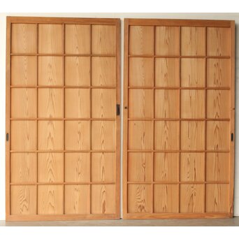 格子板戸 2枚1組　B1087