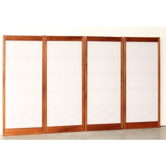 乳白色アクリル板 組子書院 4枚1組　R0448 ウラ