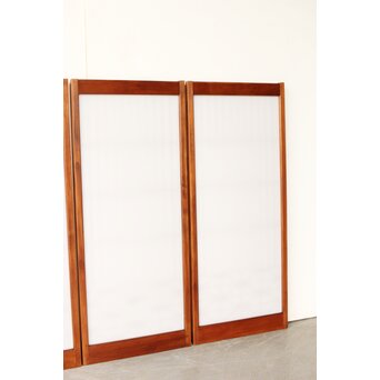 乳白色アクリル板 組子書院 4枚1組　R0448 