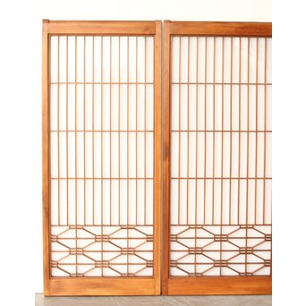 乳白色アクリル板 組子書院 4枚1組　R0448 